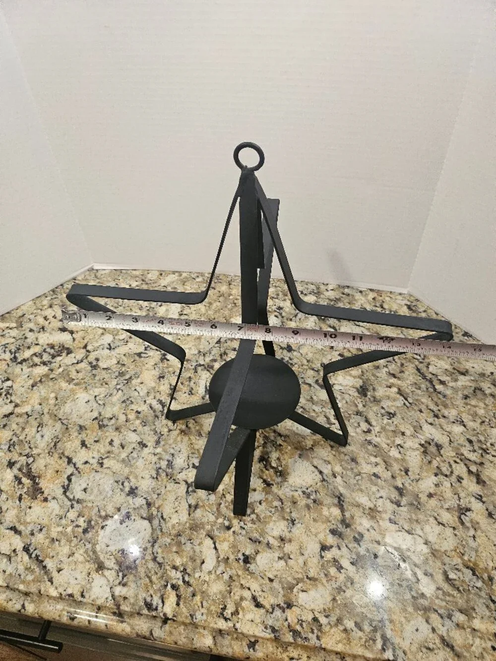 Modern Black Wrought Iron 3D  Candle Holder 17